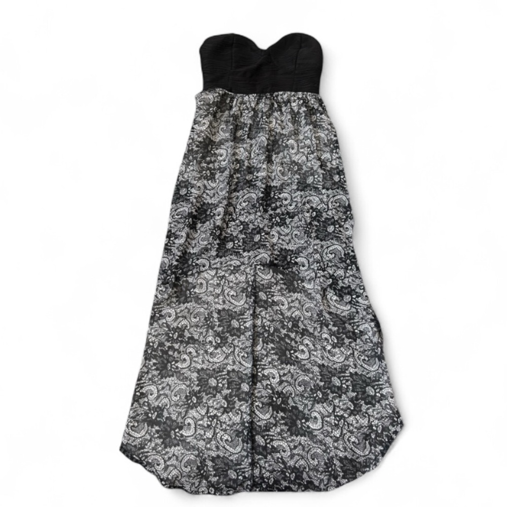 🌹BONGO Junior’s Black Strapless High Low Maxi Dresses Size Medium